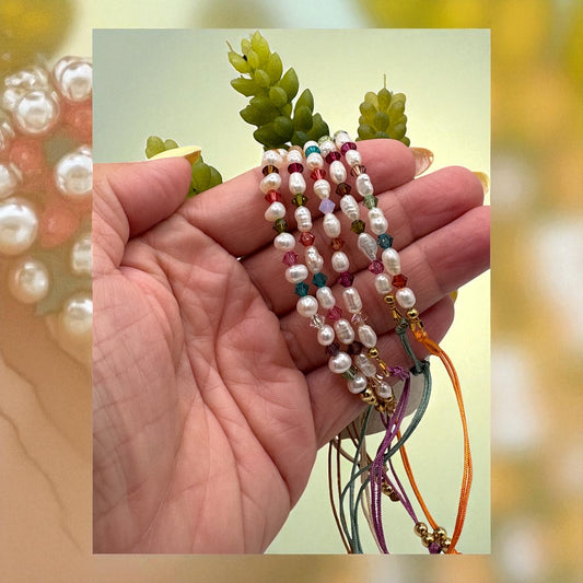 Perlas y Swarovkis Multicolor